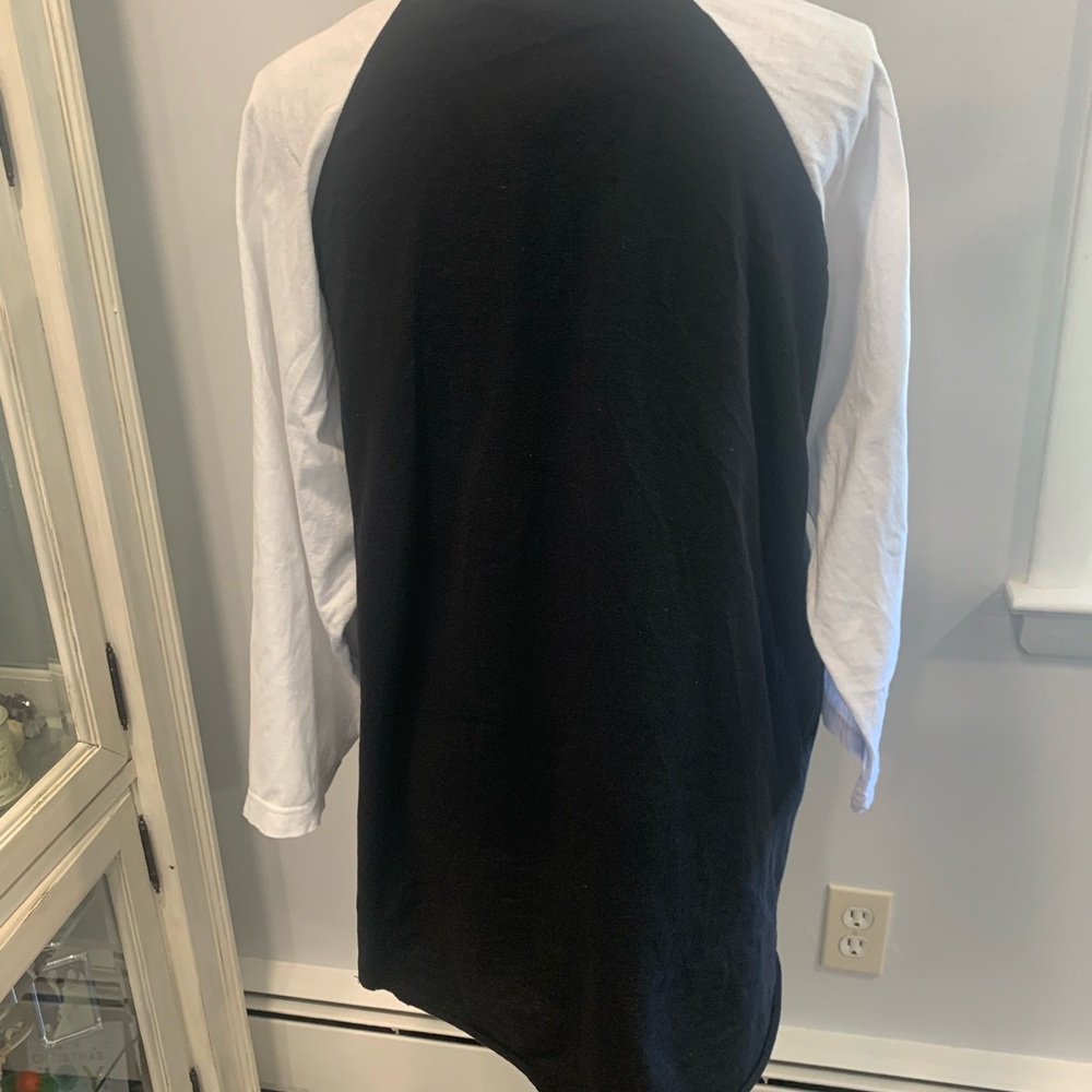Tultex Black and White Foreigner Farewell Concert Tour Jersey 3/4 Sleeves - Picture 10 of 10